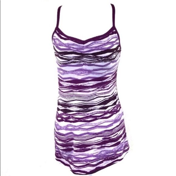 Lucy Purple Built In Bra Racer back Workout Tank Size XS - Picture 1 of 6